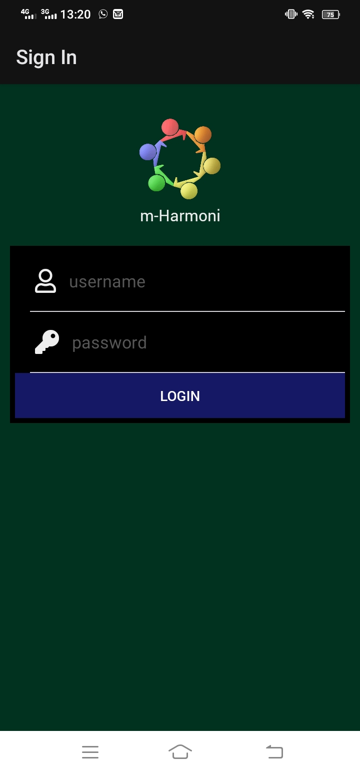 Login harmoni